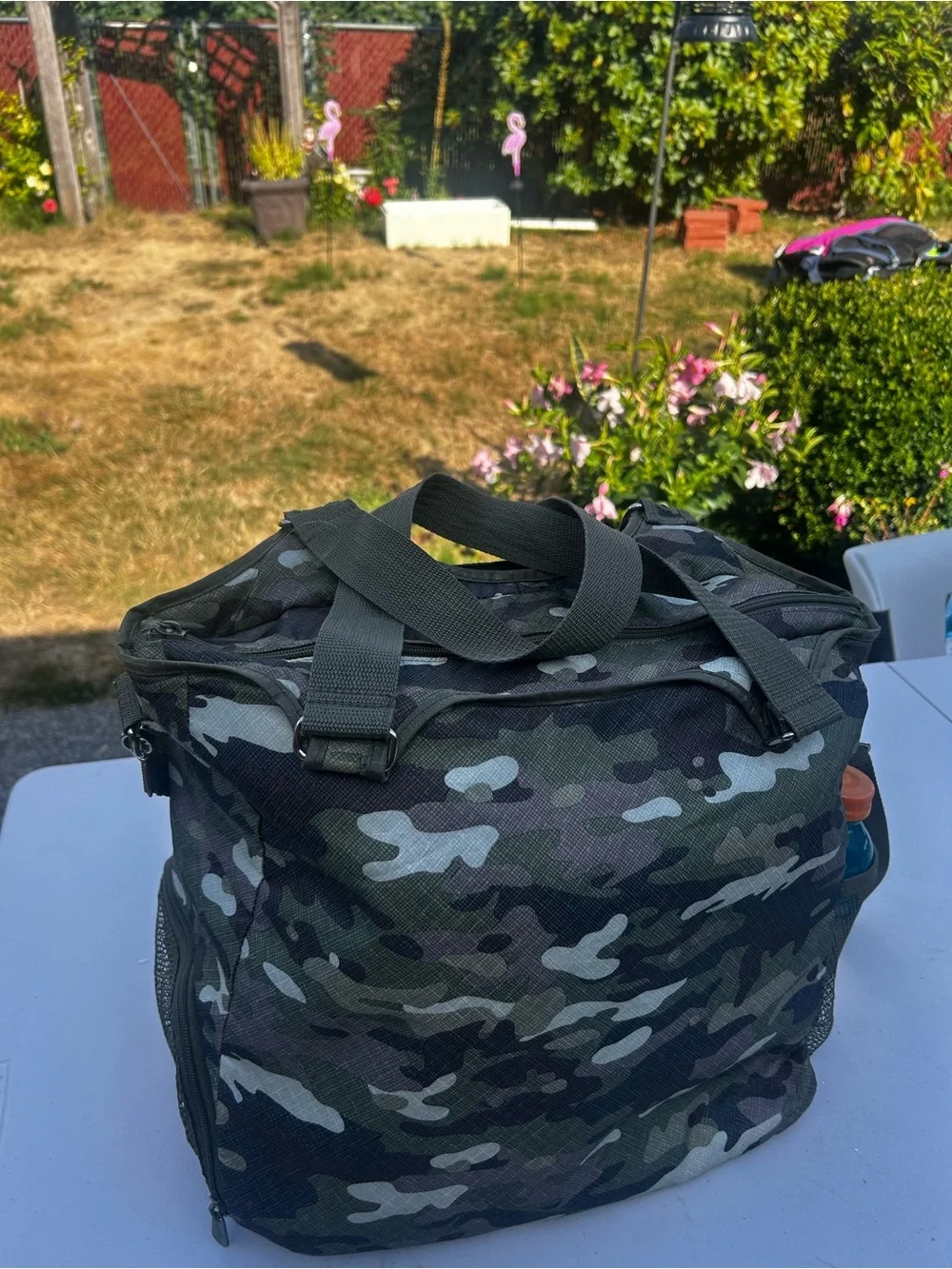 Thirty One All Pro Tote Bag Men's Camouflage with Shoulder Strap Sz 16”X15”X9”